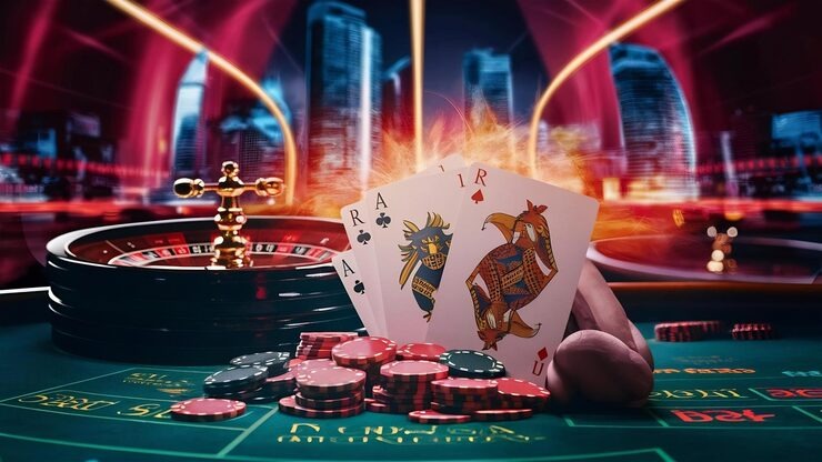 agen777 slot live dealer handling cards at Bali Vacation studio